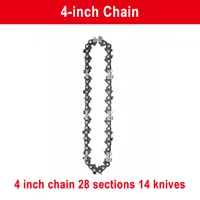 4 Inch Chainsaw for Wood Cutting Wireless Mini Saw Chain Guid Portable Electric Saw Mini Chainsaws Logging Saw Chain Accessories 2