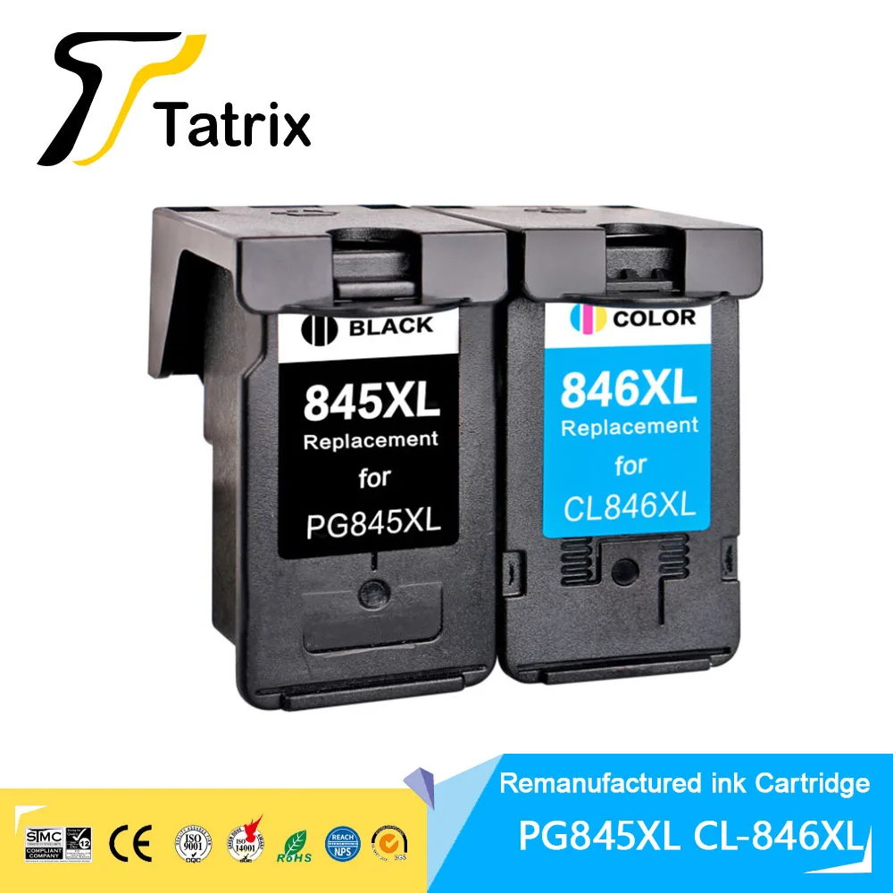 

Tatrix PG845 CL846 PG845XL CL846XL Remanufactured Ink Cartridge for canon Pixma MG2400 MG2500 MG2580 IP2880 all-in-one Printer