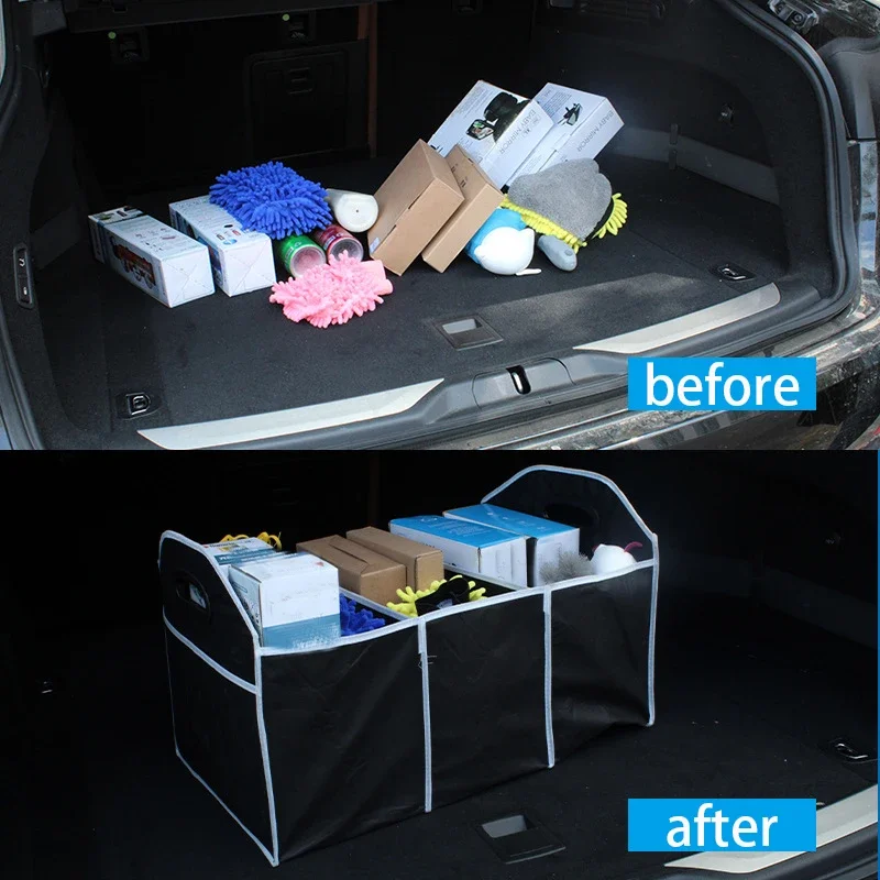 Car Multi-Pocket Trunk Organizer Large Capacity Folding Storage