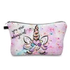 Cartoon Unicorn Print Makeup Bag, Toiletry Pouch Adorable Roomy Travel Water Resistant Cosmetic Bag Accessories Organizer Holida 1