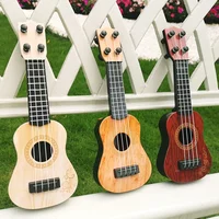 Mini Guitar 4 Strings Classical Ukulele Guitar Toy Musical Instruments for Kids Children Beginners Early Education Small Guitar 6