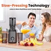Cold Press Juicer, JoyBear Slow Masticating Machines with 4.3" Extra Large Feed Chute, Fit Whole Fruits & Vegetables, 4