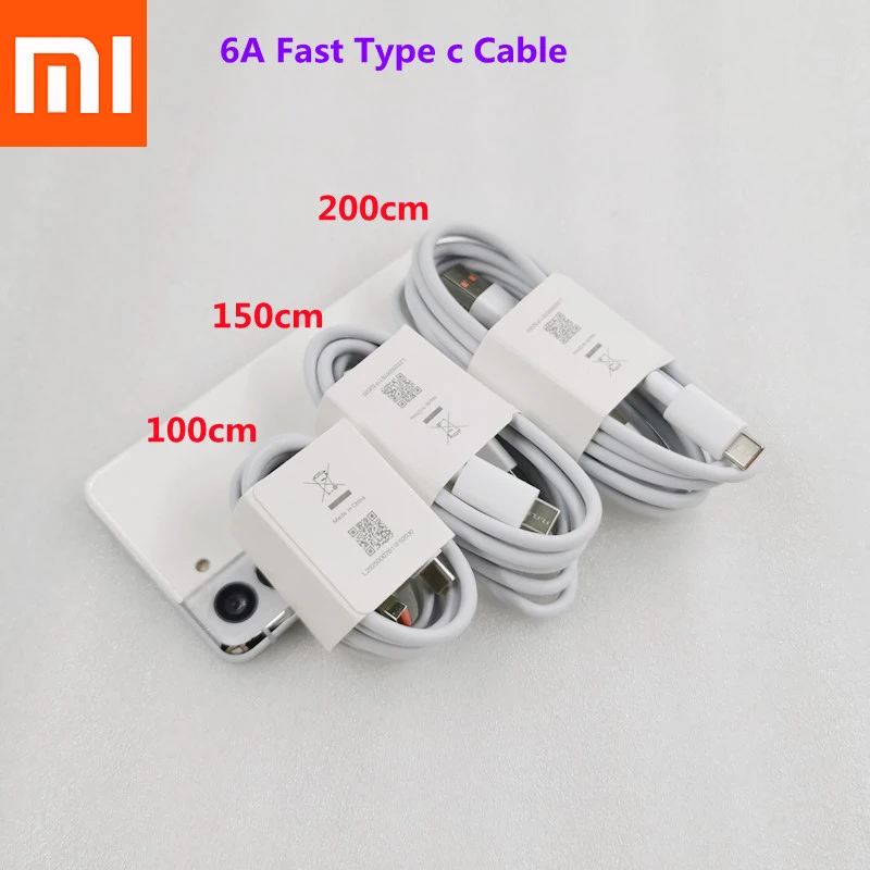 รูปสินค้า สายชาร์จเร็ว Turbo 6A สำหรับมือถือ Xiaomi และ Redmi