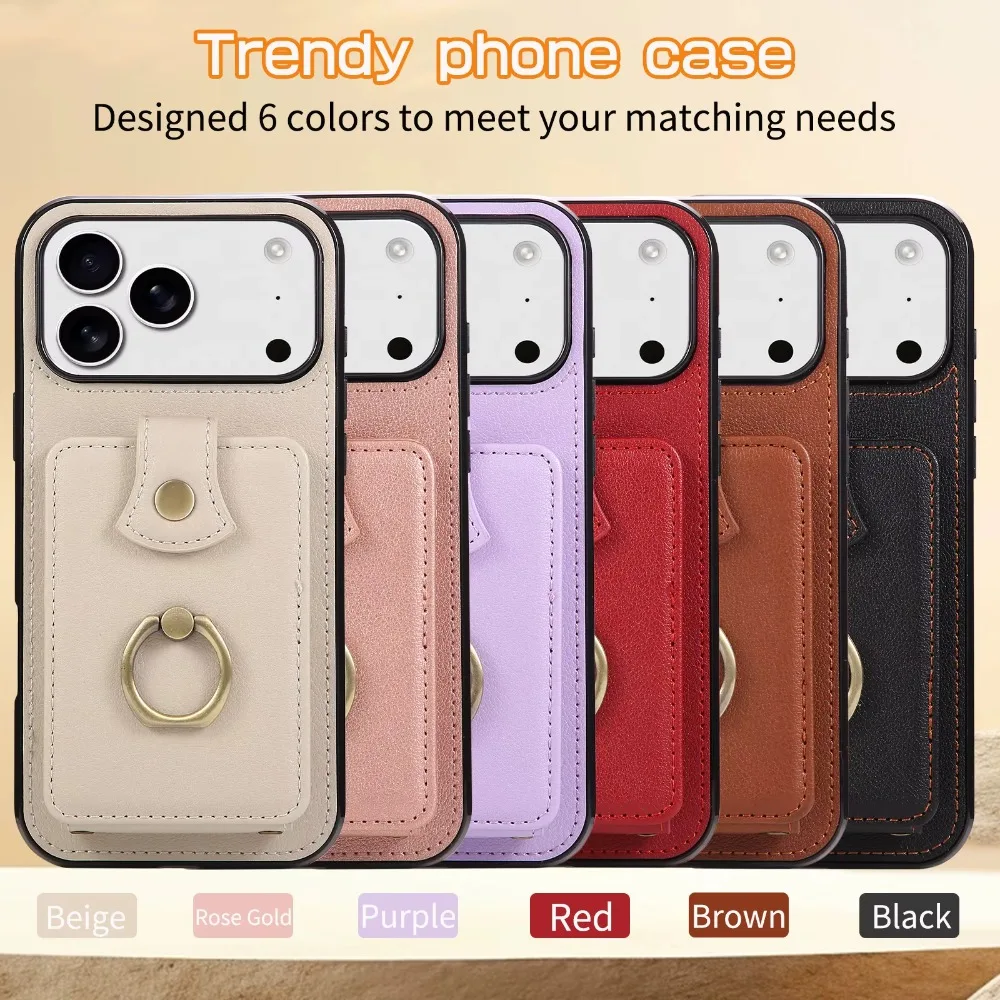 Compact RFID Blocking Crossbody Wallet and Card Holder with Phone Case Functionality