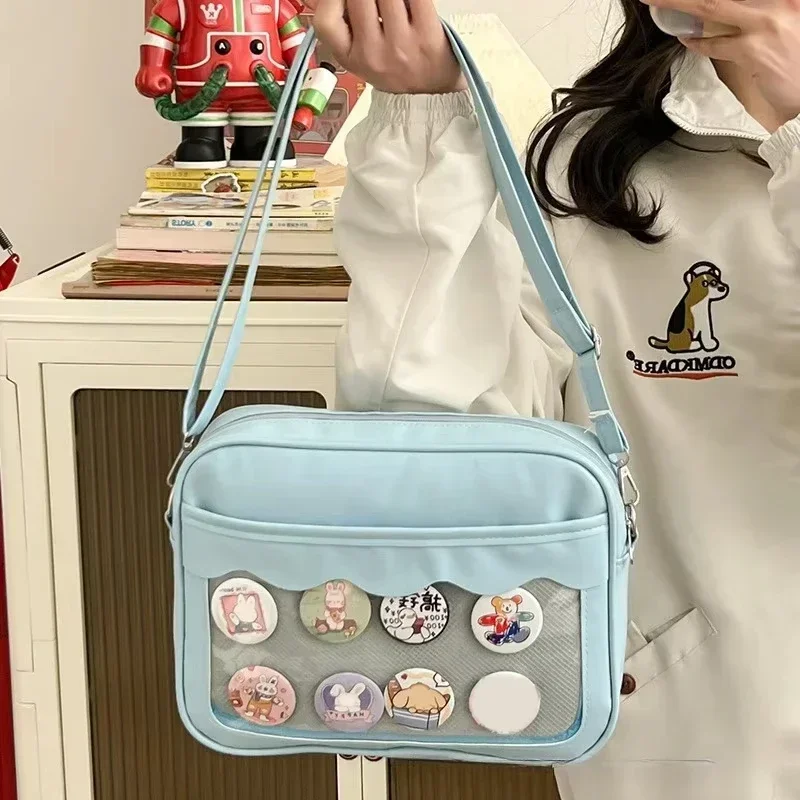 Stebcece Japanese Harajuku Style Ita Bag - Clear PVC Shoulder Bag For Women, Crossbody - View #9