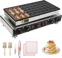 Dutch Pancake Baker, 50PCS Electric Nonstick Pancake Maker 1800W, 1.6" Commercial Muffin Maker Machine for Home Kitchen Restaura 1