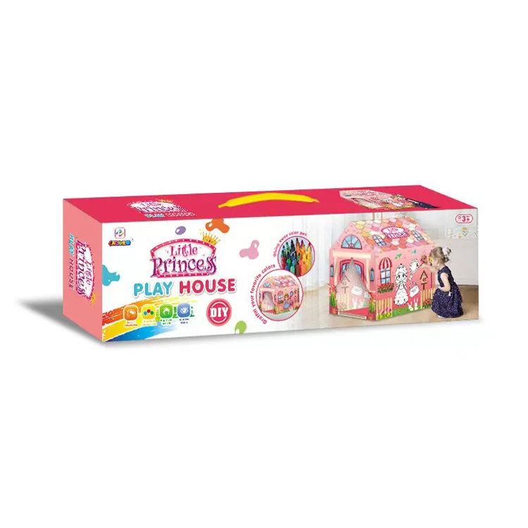 Indoor Outdoor DIY Drawing Doodle House For Childrens Creative Art Activities Family Bonding Camping Kids Hand Painted Play Tent