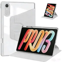 360 Rotating Magnetic Stand Acrylic Back Cover for Xiaoxin Pad Pro GT13 (GRAY)