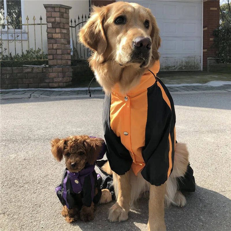 

Small Medium XL Dog Rain Coat Jumpsuit Raincoat Poodle Samoyed Husky Golden Retriever Waterproof Clothes Overalls For Dog Outfit