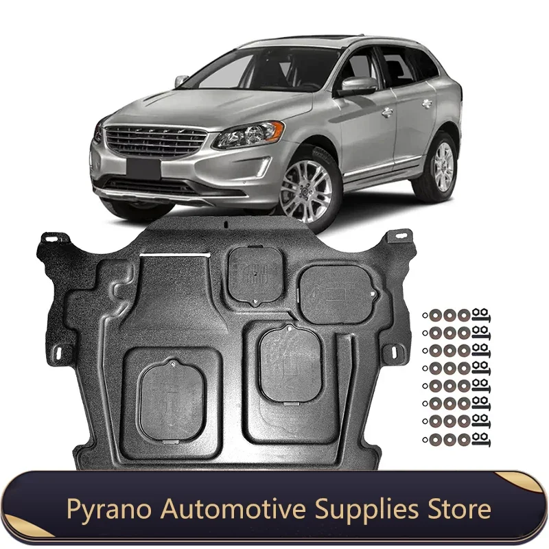 

Брызговики для Volvo XC60 2010 -2017, черные, под двигатель