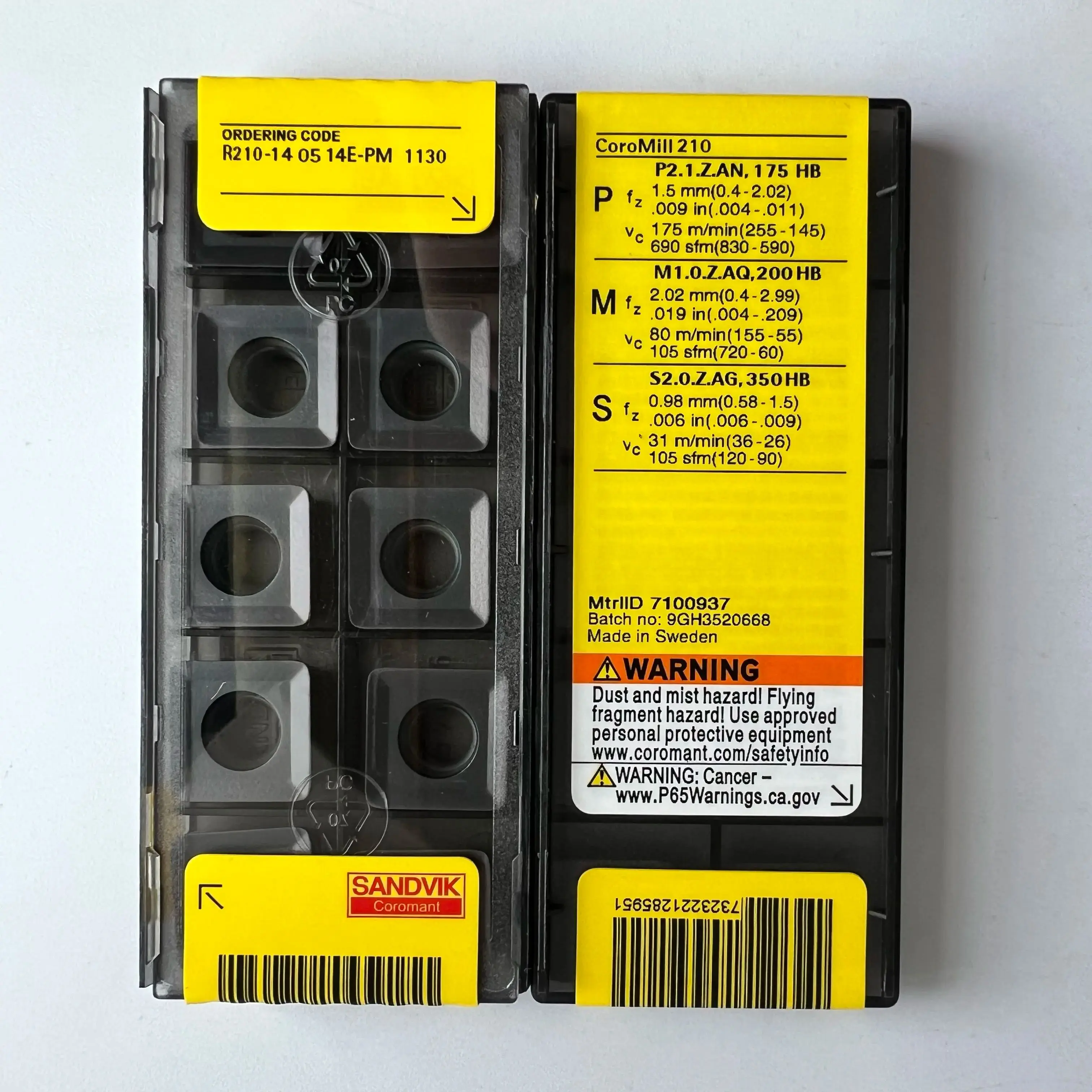 

Carbide inserts for lathe R210-140514E-PM 1130