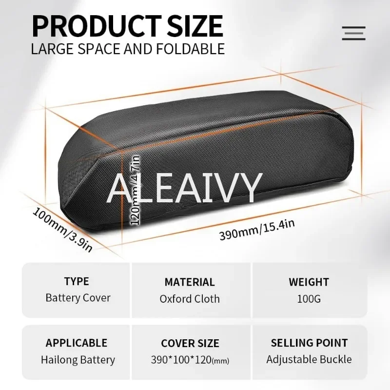 Waterproof Dustproof Ebike Battery Protective Cover