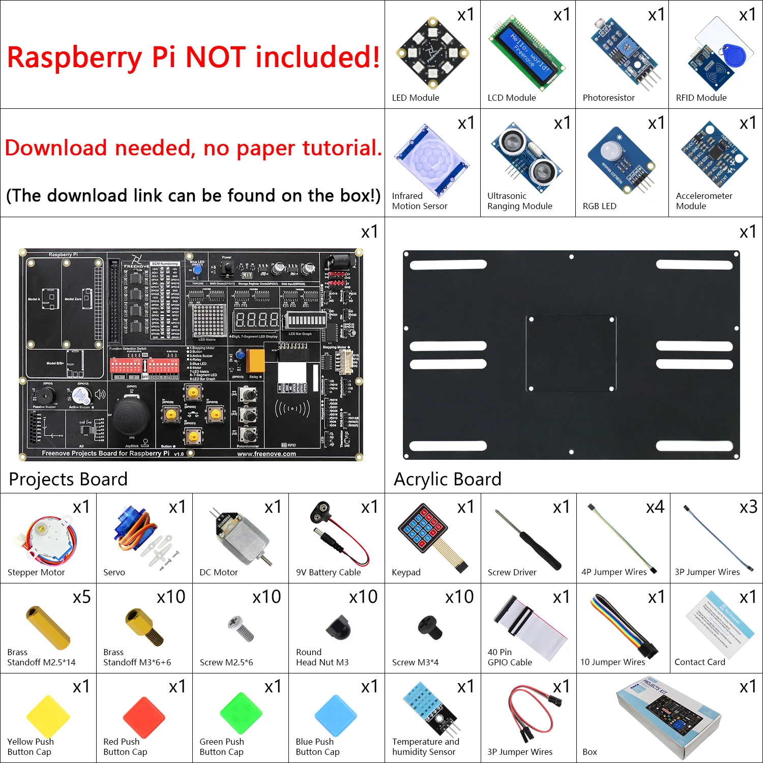 Kit Per Apprendimento Elettronica E Coding Kit Starter RFID Freenove ...