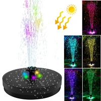 Color LED Solar Fountain With Nozzles