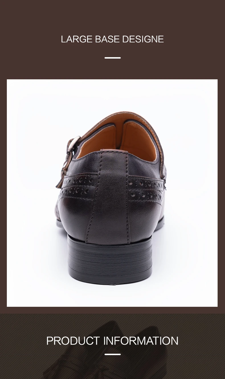 Men Dress Shoes Designer Retro Loafers Brogues Social With Suit Luxury Leather Stylish Lace-up Genuine Wear Resistant Business