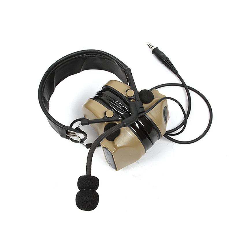 TAC-SKY COMTAC II Silicone Earmuffs Version Outdoor Tactical Headset Hearing Defense Noise Reduction Comtac ii headphones