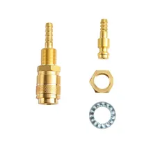 

2pcs 6mm Water Gas Cooled Quick Female Male Connector Adapter Connection For WP 9 17 18 26 TIG Welding Torch Plug Soldering
