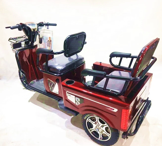 Nuovo Modello Good Look 3 Ruote Tricicli Elettrici Trike Scooter 2000W 12Ah/20Ah/40Ah Triciclo A Doppio Sedile