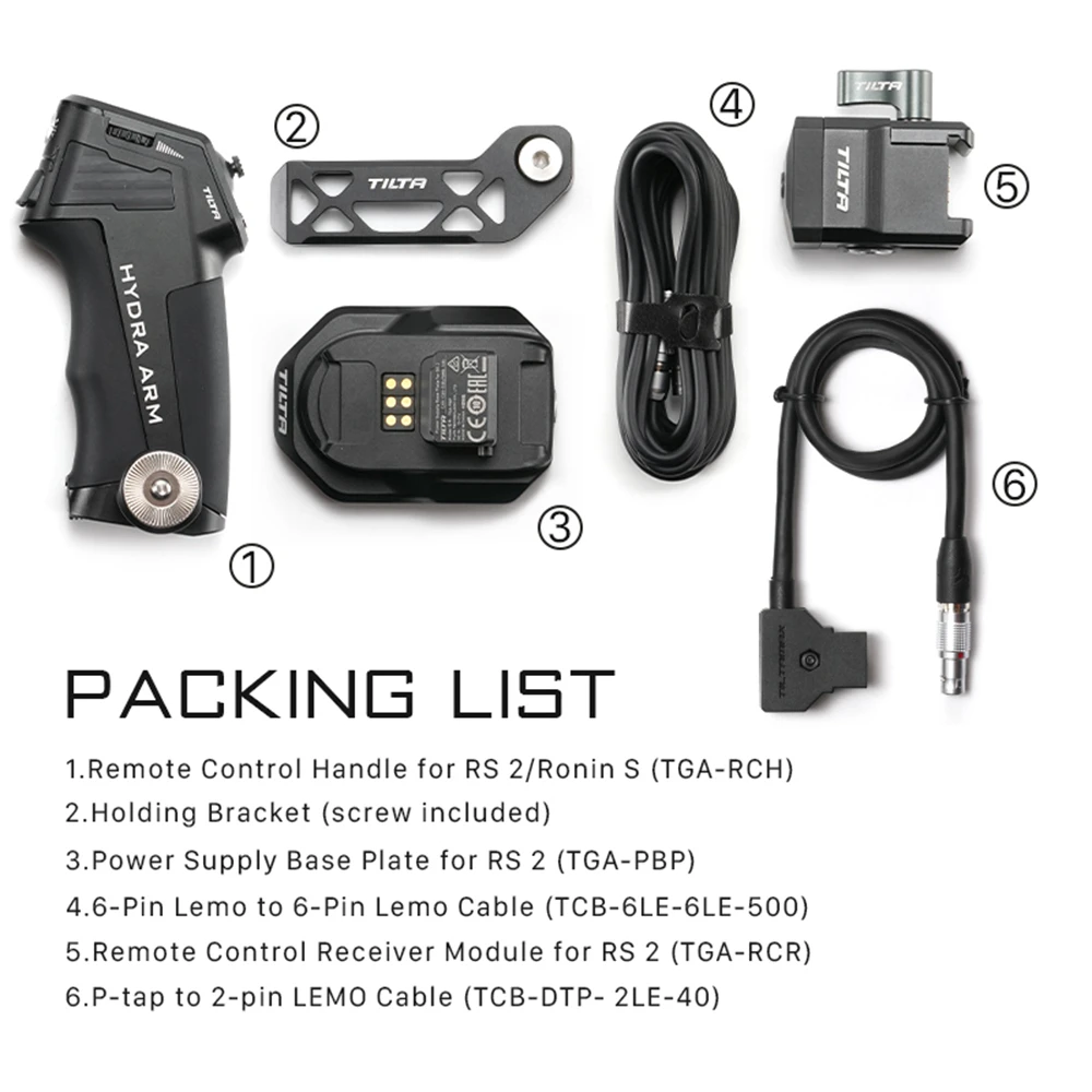 TILTA TGA-RCK Remote Control Kit for DJI RS2 RS3 Pro RS4 Pro