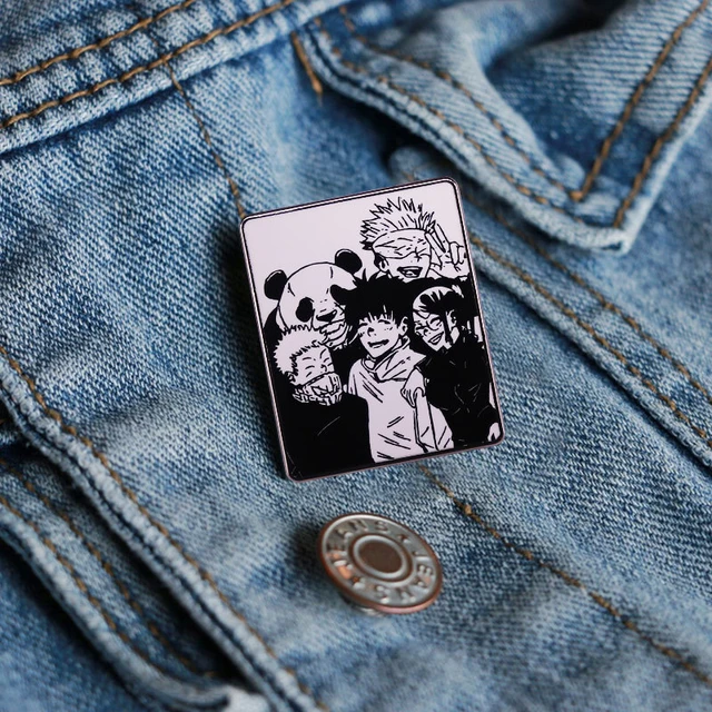 Anime Jujutsu JJK Gojo Satoru Enamel Pins Brooches Lapel Badges for  Backpack Bag Clothing Creative White Cat Pin Gifts for Fans - AliExpress