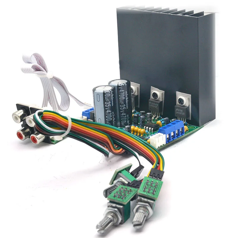placa amplificadora de som hifi de três