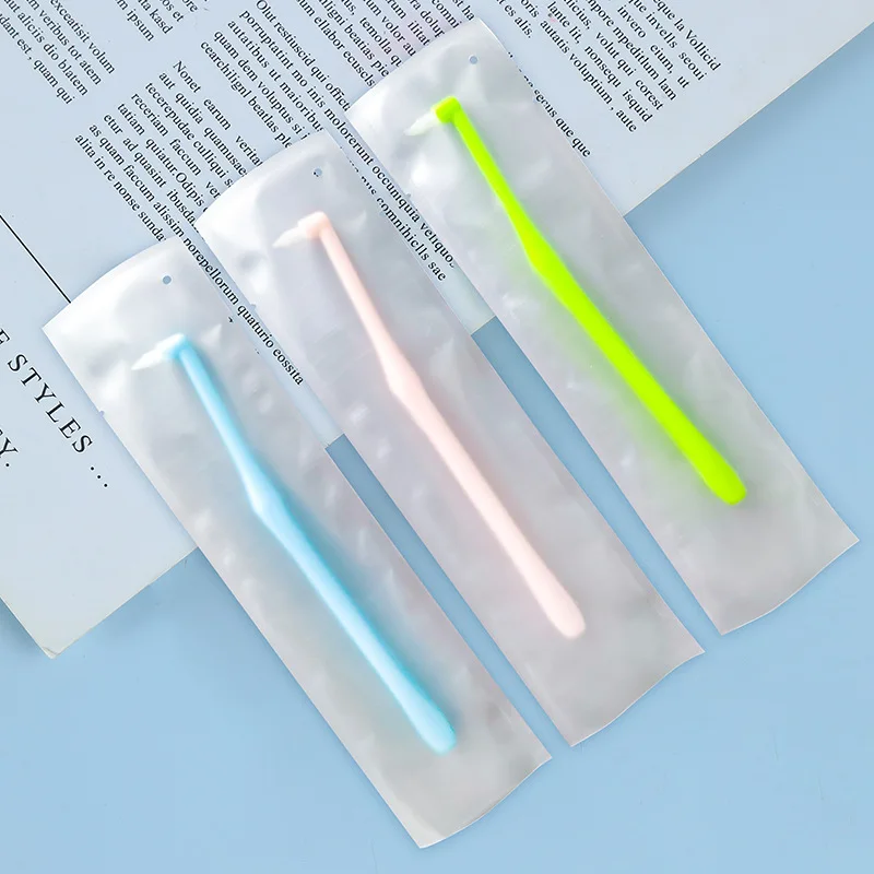 작은 헤드 단일 빔 부드러운 치아 청소 칫솔 치열 교정 치간 칫솔 부드러운 모발 임플란트 성인 구강 관리 도구