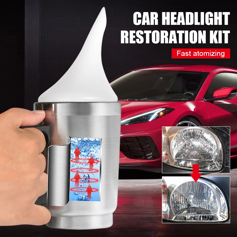 Headlight Restoration Repair Kit Liquid Polymer Chemical Polishing The