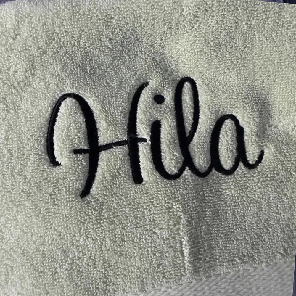 Personalized Name Cotton Towels bath towels cotton towel Hand Towel Bath Towel Monogrammed Embroidered Washcloth Set Gifts