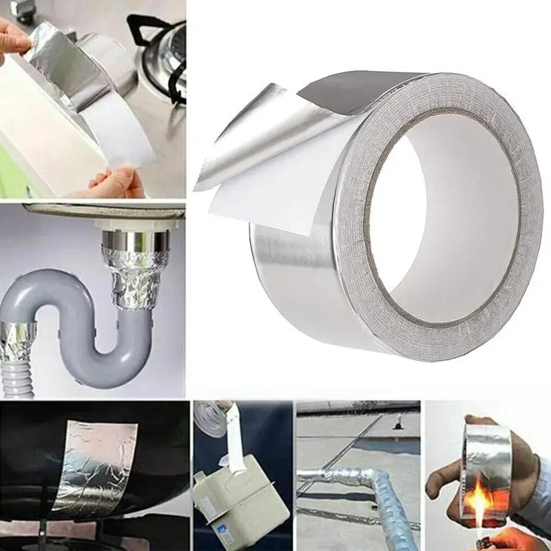 Nastro Super Impermeabile Resistenza Alle Alte Temperature Foglio Di Alluminio Nastro Butilico Parete Piscina Tetto Crepa Condotto Riparazione Nastro 