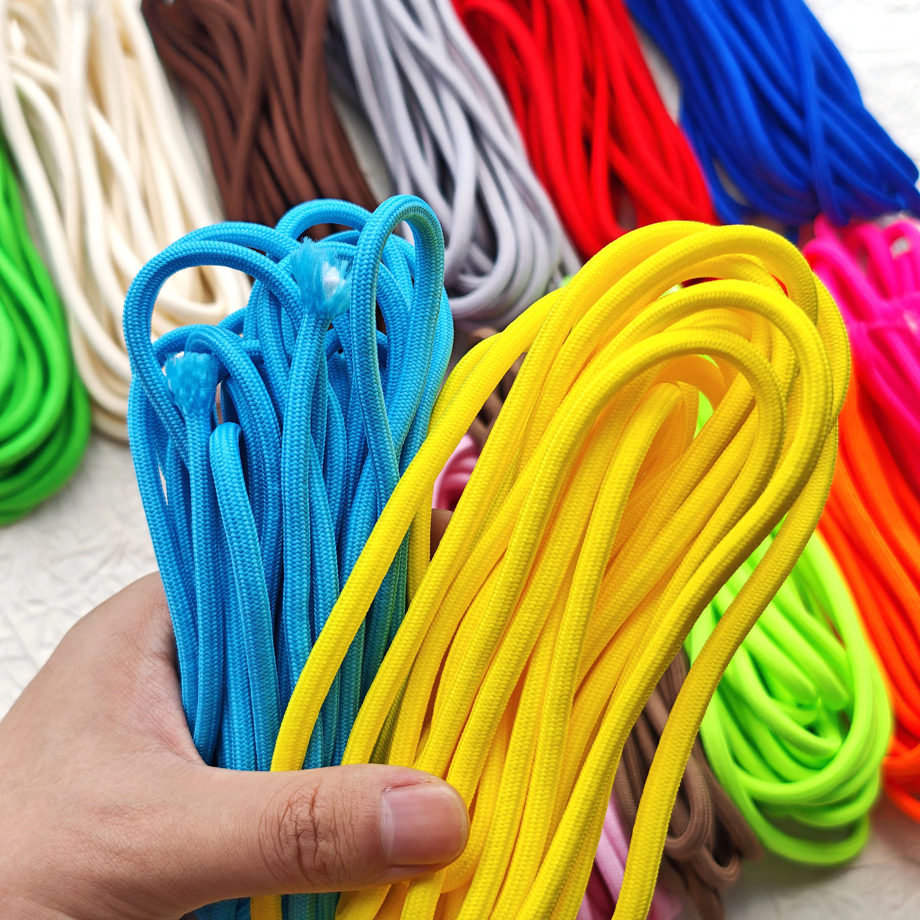 Vibrant 5mm Braided Polyester Rope for DIY Crafts and Home Sewing
