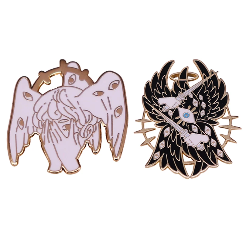 

Angel enamel cartoon Brooch Lapel Pins Badge Hats Clothes Backpack Decoration Jewelry Accessories Gifts