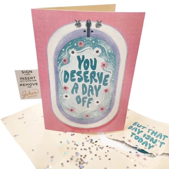 

Mother's Day Gifts For Mom From Son Daughter Endless Sound Prank Greeting Card With Glitters Joker Birthday Cards Party Supplies