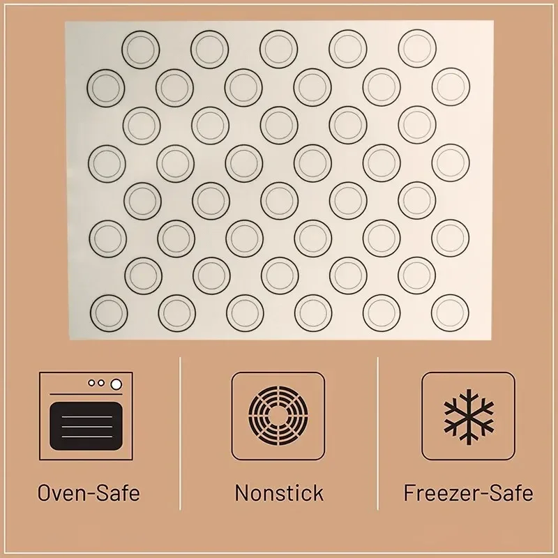 Silicone Baking Mat for Oven Baking Macarons Cookies 40cm/15.75 X 30cm/11.75inch 1PC