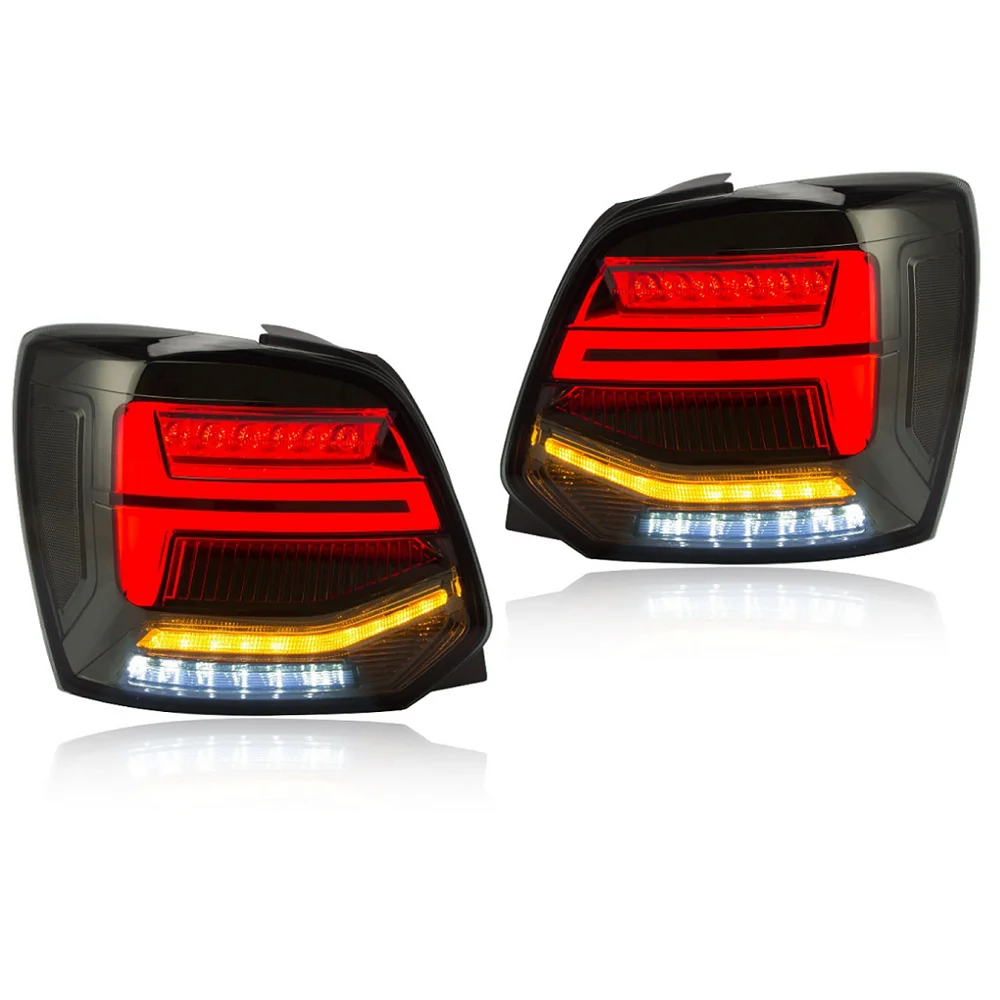 

2010 Vw Polo Rear Lights Fit For VW Polo 2011 2012 2013 2014 2015 2016 2017 Tail Lamps With Turn Signal Brake Revser Lights