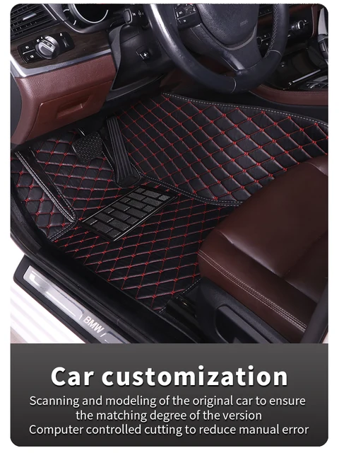 Buy Oshotto 4D Artificial Leather Car Floor Mats For Renault Kwid - Set of  3 (2 pcs Front & one Long Single Rear pc) - Black Online at Best Prices in  India - JioMart.