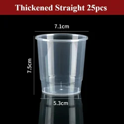 Clear Plastic Party Cups - Disposable Drinkware for Events and Celebrations (200ml 25pcs)