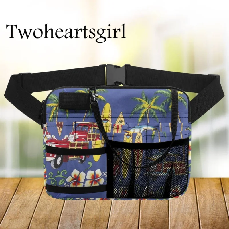

Twoheartsgirl Hawaiian Design Nurse Fanny Pack Dropshipping Large Capacity Nursing Tool Belt Bag Casual Nurses Waist Pouch bolsa