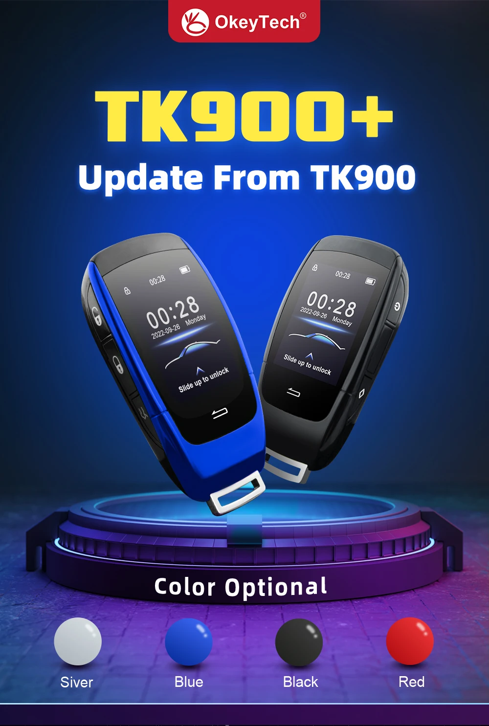 TK900 modificato universale Multi-lingue Remote Smart LCD Key Car Key comodo ingresso per Benz/BMW/Toyota/Kia/VW/Audi/Ford - Sfb7cebba40204dcd99454838b3c68d87b