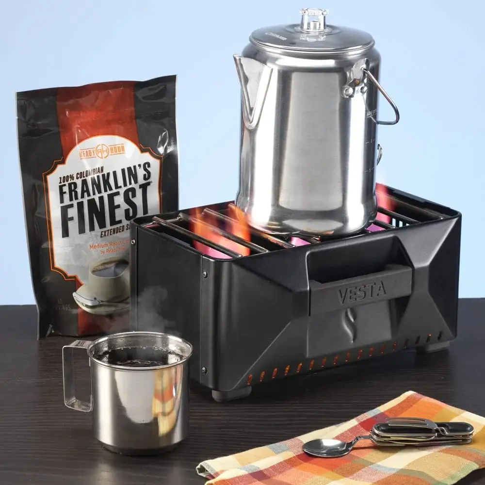 Self-Powered Camping Indoor/Outdoor Heater & Stove (Compact, Off-Grid, Emergency)