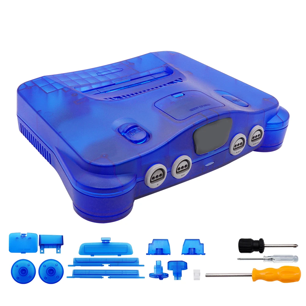 Nintendo Switch用の透明なプラスチックシェル,n64コンソール用