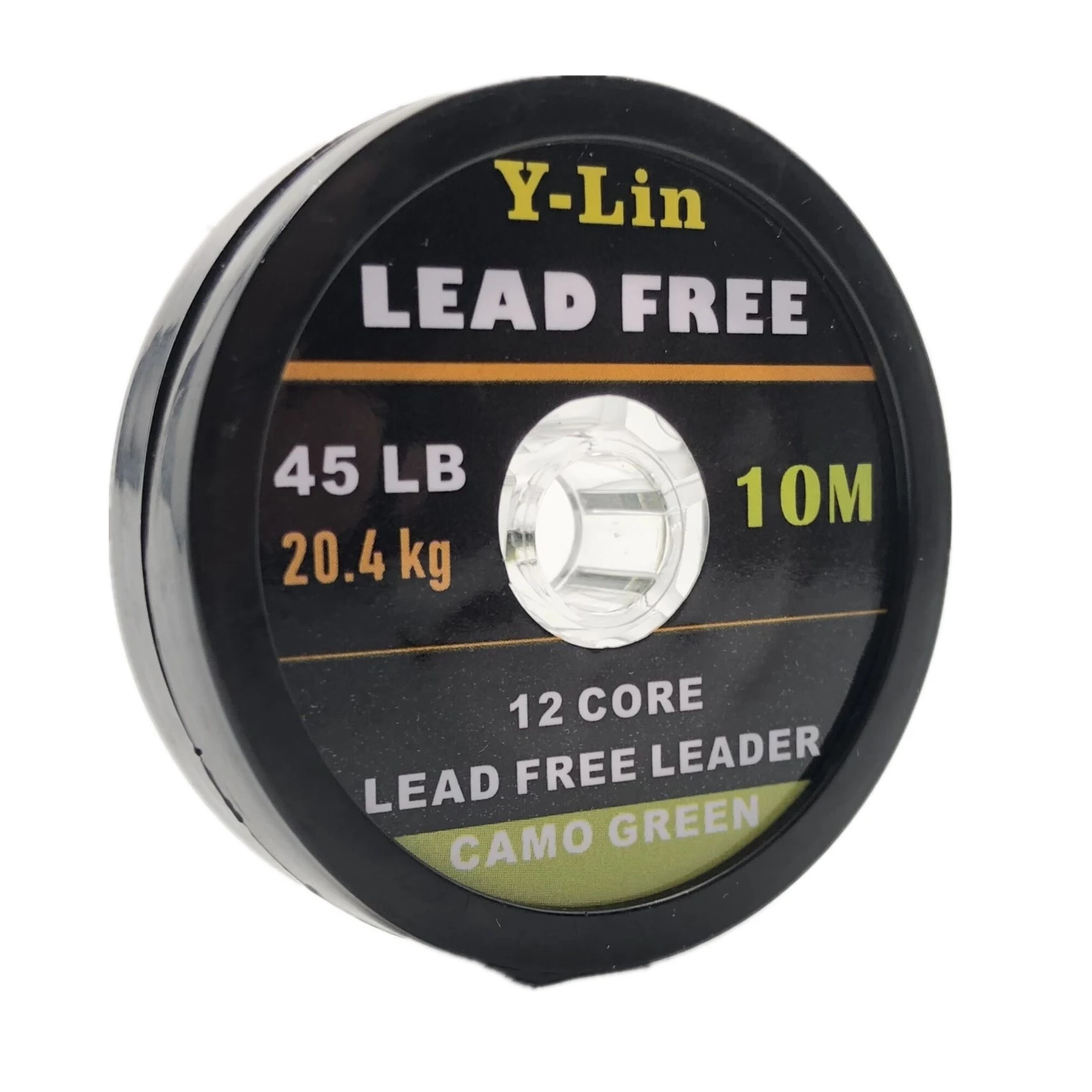 10m Carp Fishing Lead Free Woven Leaders Camo Green Brown 35lb/45lb