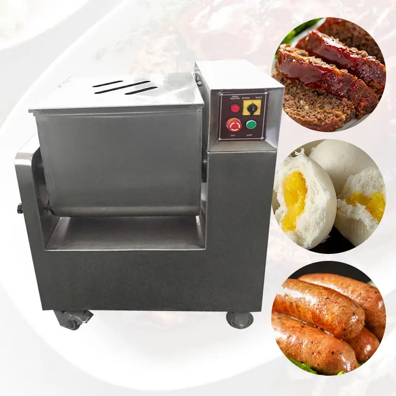 Electric Manual Commercial Trade 50Kg 80Kg Capacity Sausage Grinder Mince Industrial Mix Machine Meat Mixer