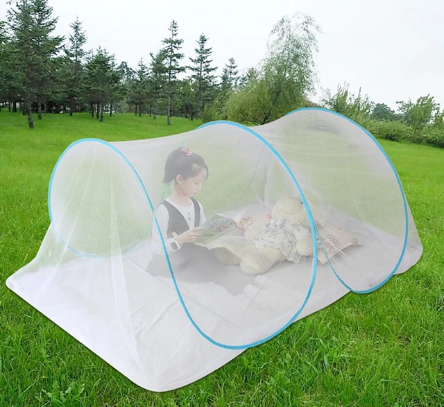 Zanzariera Da Letto Matrimoniale 200x200x180 Cm - Bianca, Per Interni Ed Esterni, Leggera E Portatile