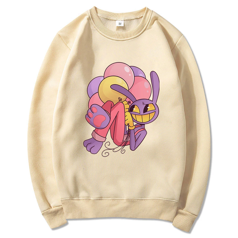 Digital Circus Hoodie Mit Bärenohren - Verspielter Kapuzenpullover