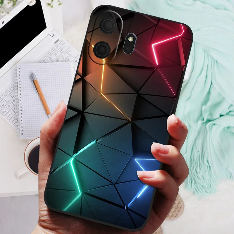 TCL NxtPaper70 Pro Cartoon Silicone Back Cover - Soft Bumper Coque