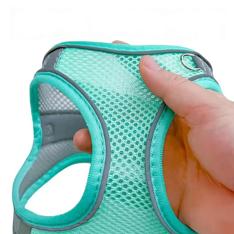 Pet Dog Chest Harness And Leash Set Reflective Mesh Adjustable Puppy