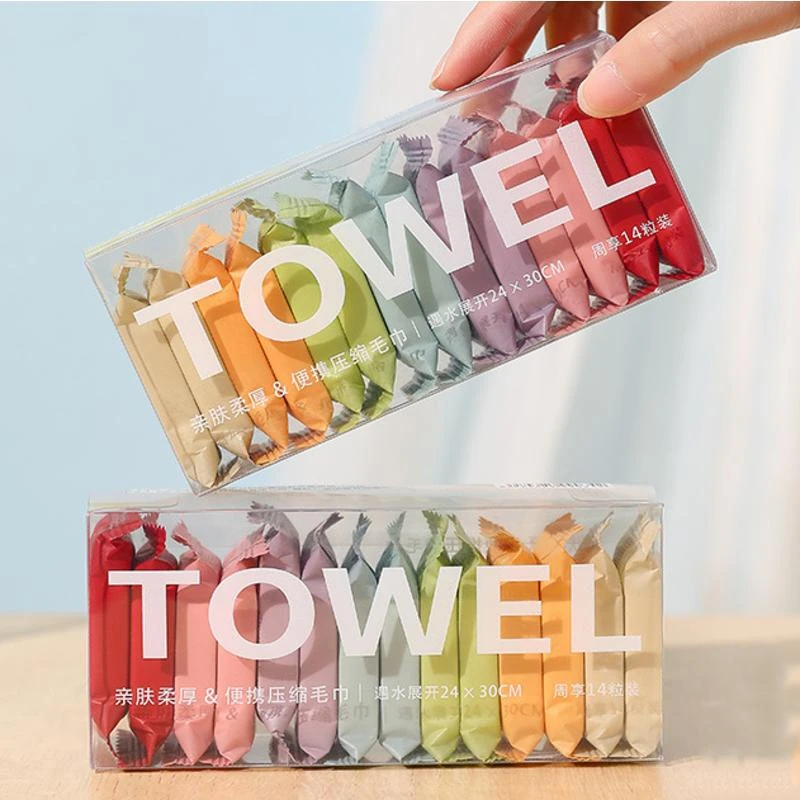 14PCS Compressed Towel Travel Quick Drying Trip Disposable Hotel