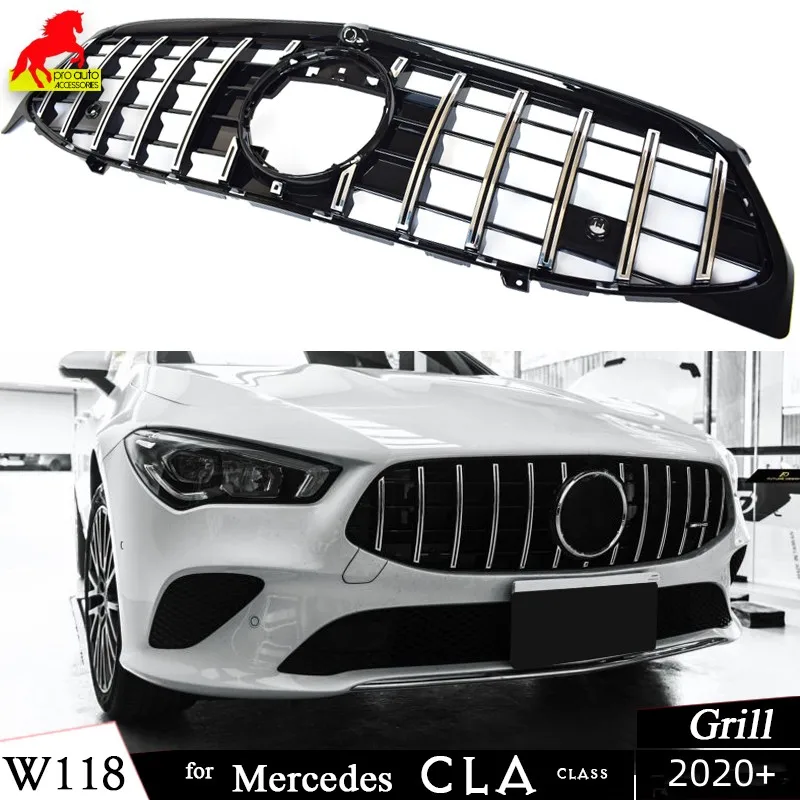 Auto Panamericana Griglia Paraurti Anteriore Griglie Da Corsa Per Mercedes 2020 + Classe Cla Coupe C118 X118 Cla 200 Cla 250 Cla 35 Amg