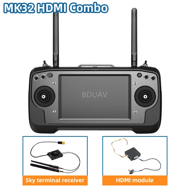 

SIYI MK32 корпоративная портативная наземная станция умный контроллер с 7-дюймовым HD высокой яркостью ЖК-сенсорный экран