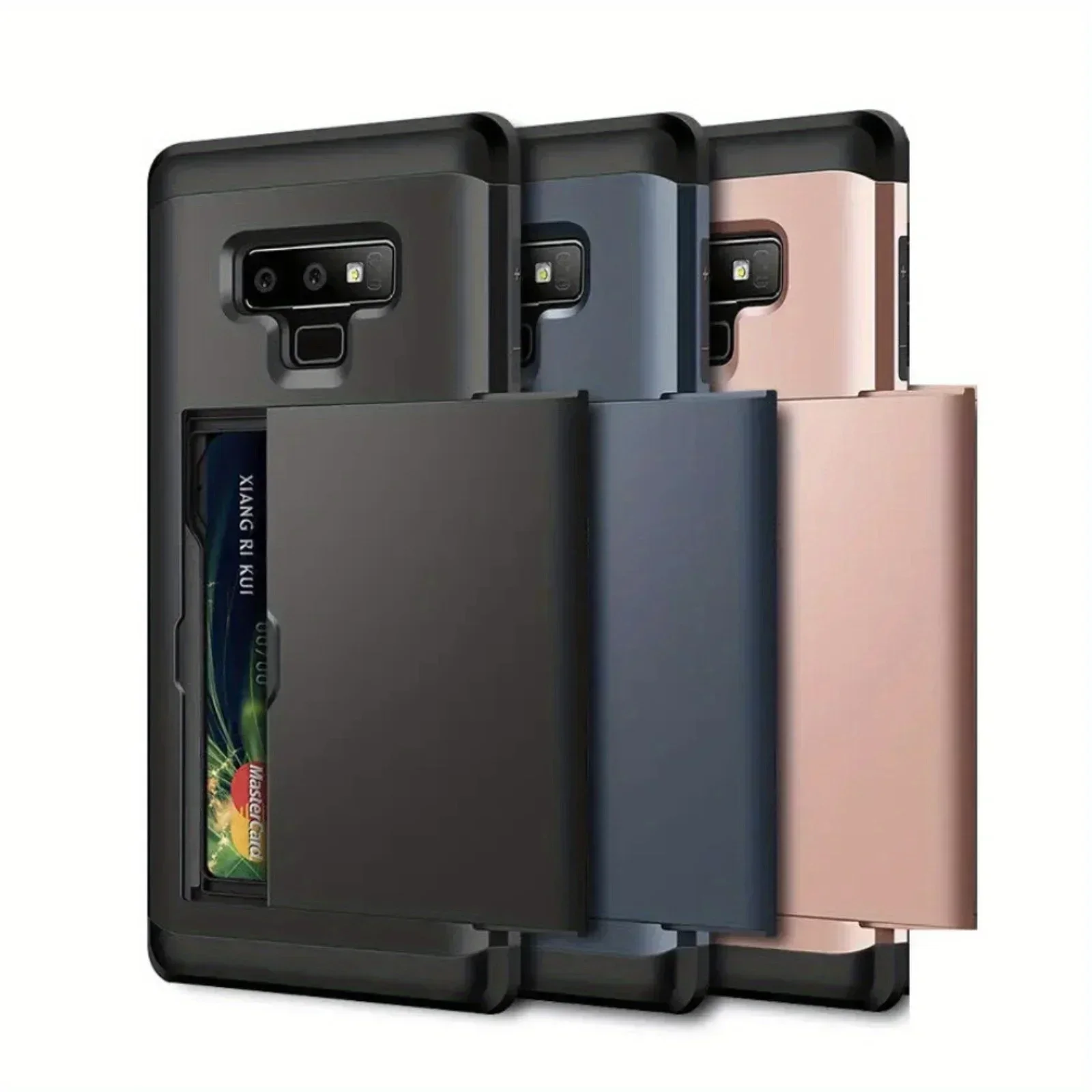 Premium Wallet Phone Case with Card Holder - Dual Layer Hybrid Shell